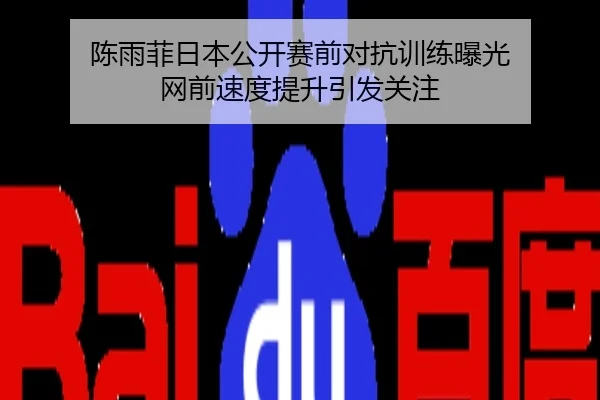 陈雨菲日本公开赛前对抗训练曝光 网前速度提升引发关注