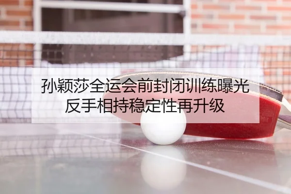 孙颖莎全运会前封闭训练曝光 反手相持稳定性再升级
